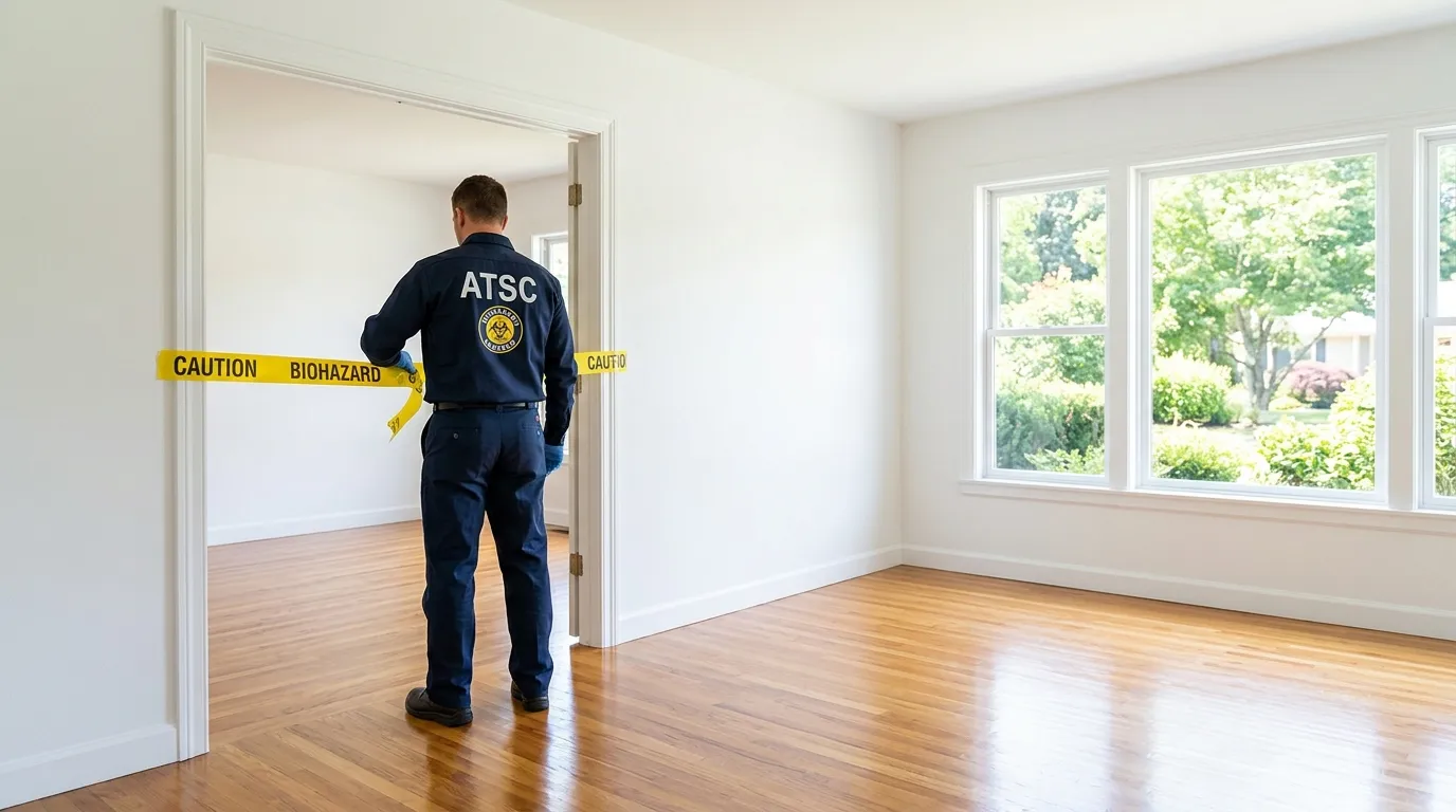 Certified biohazard cleanup crew performing Crime Scene Cleanup in Palm Coast